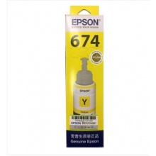 爱普生（Epson）T6744黄色墨水补充装 C13T674480（适用于L801）